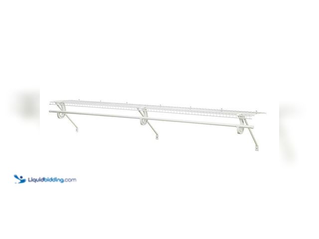 Lot 49-5538641 - QTY 3 -  ClosetMaid
SuperSlide 72 in. W x 12 in. D White Steel Wire Closet Shelf Kit with Closet Ro...