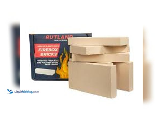 Lot 49-5485377 - Rutland 4.5 in. x 9 in. x 1.25 in. Fire Brick 2000F (6 per Box). Model # 603-1. Unused.