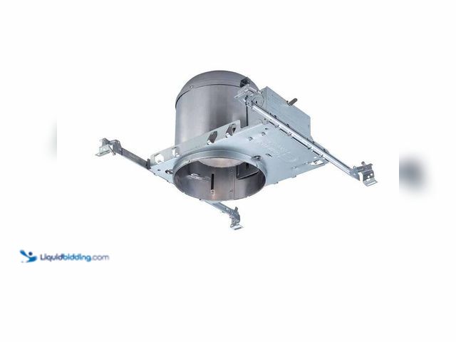 Lot 49-1515985 - Commercial Electric 6 in. Aluminum IC Rated New Construction Recessed Can Airtight Housing (6-Pack)....