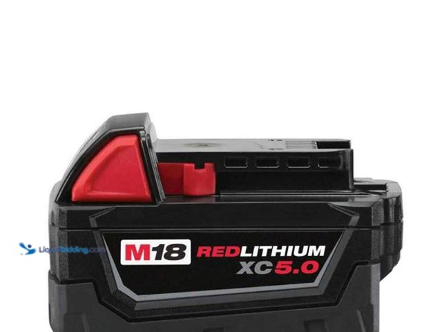 LiquidBidding - Lot 49-5505947 - Milwaukee M18 18-Volt 5.0 Ah Lithium ...