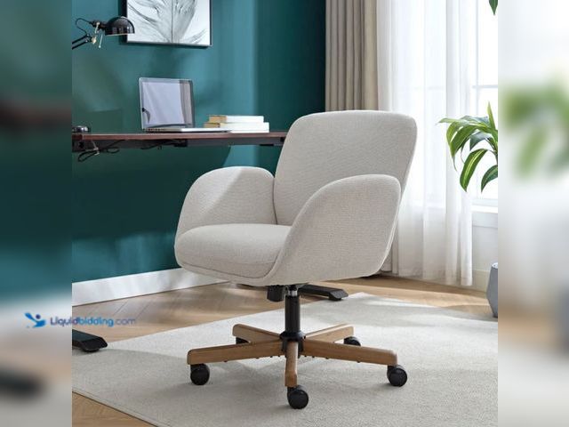 Lot 49-2001378 - Henredon Murphy Fabric Office Chair, Model # 52791-CRM, Unused, Has attachments, Factory packed.   R...