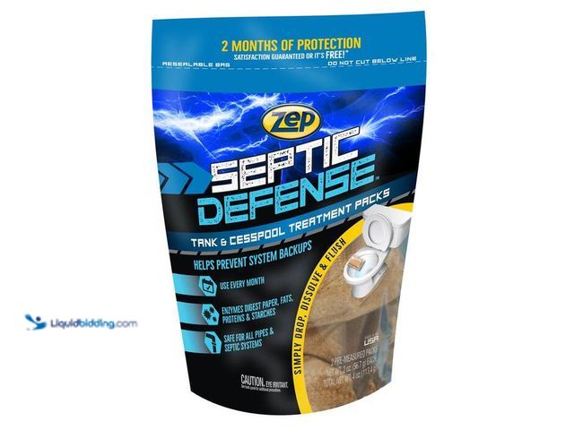 Lot 49-2000821 - Lot of (8), ZEP 4 oz. Septic System Treatment Powder Plus C492:C620Packet Drain Cleaner, Model # ZST...