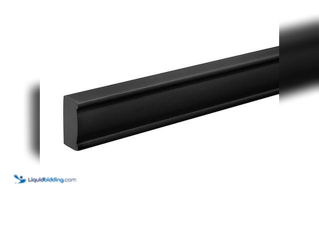 Lot 49-2024747 - Hampton Bay Avondale/Leyton 1.5 in. W x 91.5 in. H Decorative Edge Moulding in Raven Black. Model # ...