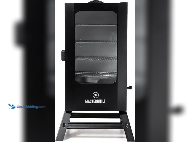 Lot 49-5446946 - Item is unused. Masterbuilt® 40-inch Digital Electric Vertical BBQ Smoker with Leg Kit, Side Wood Ch...