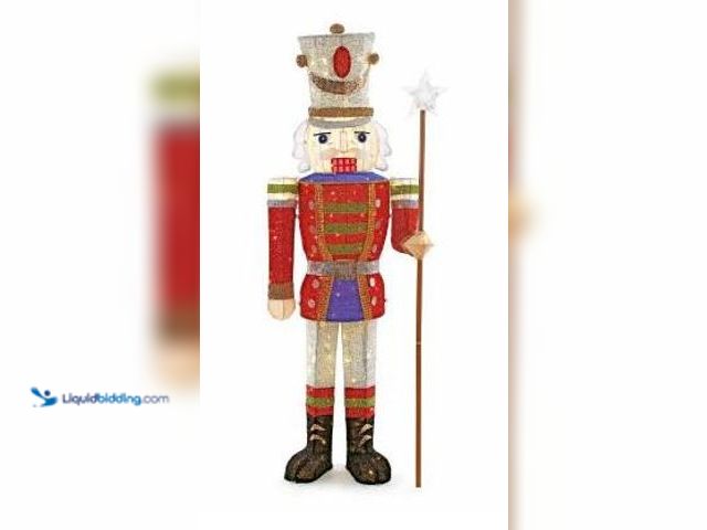 Lot 49-1548121 - Home Accents Holiday 65in 160 Light Tinsel Nutcracker Soldier Model #TY315-1314, Unused  Ref#HOL1113