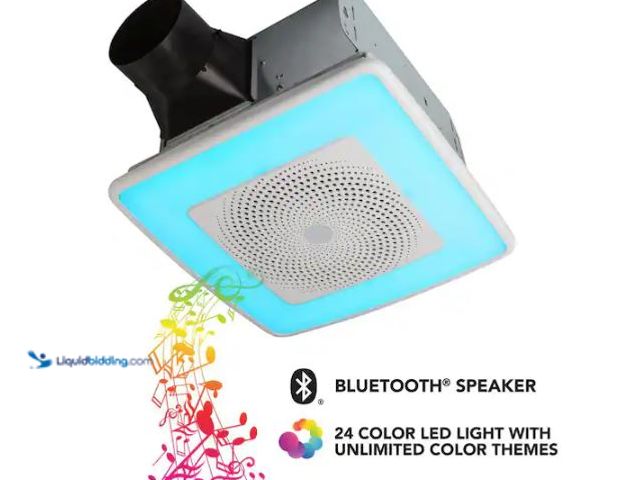 Lot 49-1627427 - Broan-NuTone Sensonic Series 110 CFM Ceiling Bathroom Exhaust Fan with Speaker and Bluetooth Wireles...