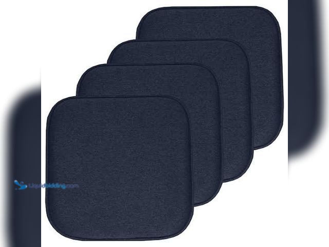 Lot 49-3564157 - 16x16 Navy Blue Chair Cushions (4pack)
