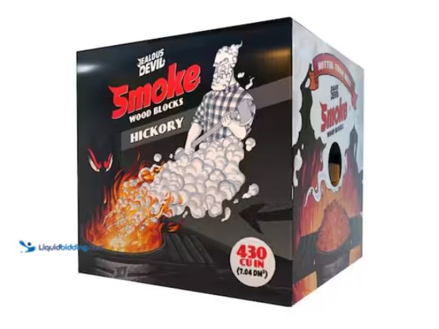 Lot 49-1567694 - (2) Cherry Wood & (2) Hickory - JEALOUS DEVIL 430 cu. in. Premium Smoke Cherry Wood Blocks, 100% Nat...