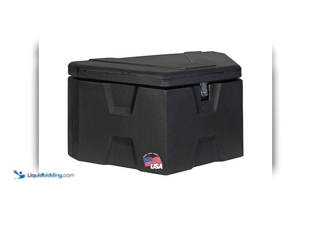 Lot 49-5416131 - BUYERS PRODUCTS 18 in. x 19 in. x 36 in. Matte Black Plastic Trailer Tongue Truck Tool Box. [Model #...