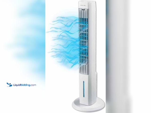 Lot 49-5410373 - Arctic Air Tower+ Indoor Evaporative Cooler with Oscillating and Quiet Fan Function, Auto-Off Timer,...