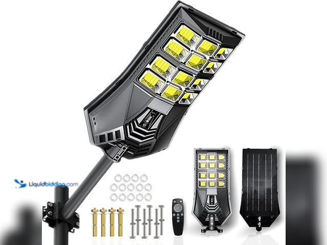 Lot 49-3600291 - 3 CCT in One Solar Street Light, 240000 LM LED, Radar/Motion Sensor, Waterproof - for Driveway, Gard...
