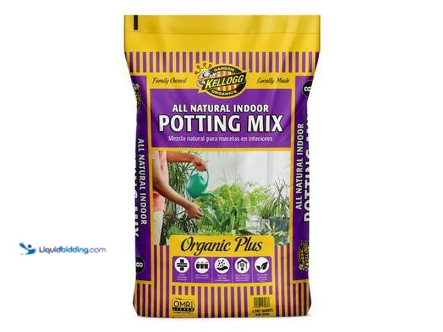 Lot 49-5572504 - QTY 6 -Kellogg Garden Organics Organic Indoor Potting Mix, All Natural Premium Soil 8 qt., OMRI List...