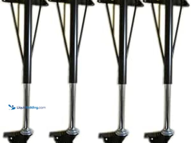 Lot 49-2024099 - Heavy Duty Adjustable Long Tapered Legs With Casters Set of 4. Model # B00TYNW0S4. MSRP $90. Unused,...
