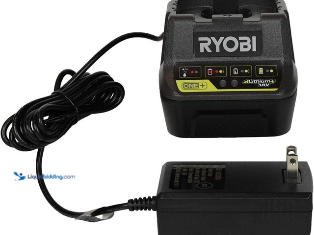 Lot 49-5552247 - RYOBI P118B 18V Battery Charger. Unused and powers on.