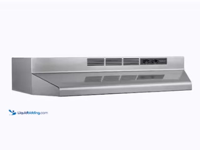 Lot 49-1624748 - Broan-NuTone RL6200 Series 30-Inch Ductless Under-Cabinet Range Hood, Stainless Steel Finish Model #...