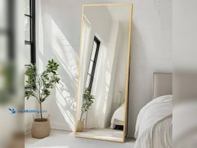 Lot 49-5541392 - 78x32 Full Length Mirror (gold) Unused