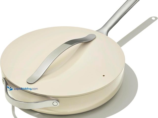 Lot 49-5424549 - Caraway Nonstick Ceramic Sauté Pan with Lid (4.5 qt, 11.8") - Non Toxic, PTFE & PFOA Free - Oven Saf...