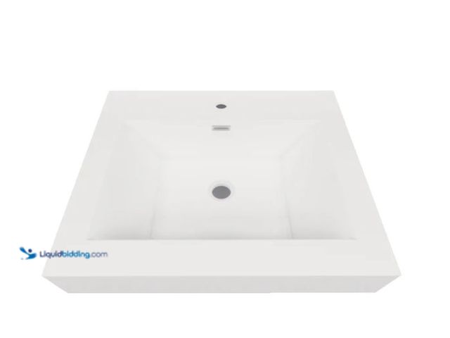 Lot 49-1576747 - Better Vanity 24" Noble Reinforced Acrylic Sink Top With 4" thickness, Unused  Ref#HD0210