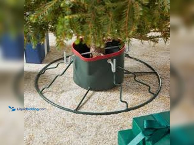 Lot 49-5461433 - Santa's Last Stand Tree Stand Steel for 6 ft. to 12 ft. Tree Easy Fill Design. Model # SLS-9EZFILL. ...