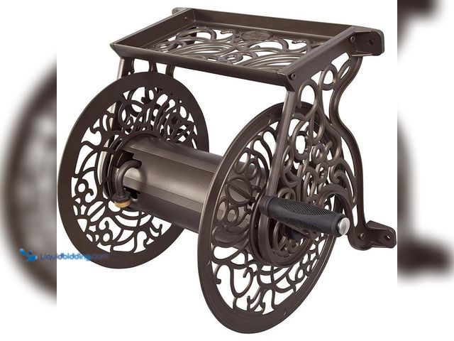 Lot 49-3564480 - Hampton Bay
125 ft. Aluminum Decorative Garden Hose Wall Mounted Reel. Model # 704-HB. Unused