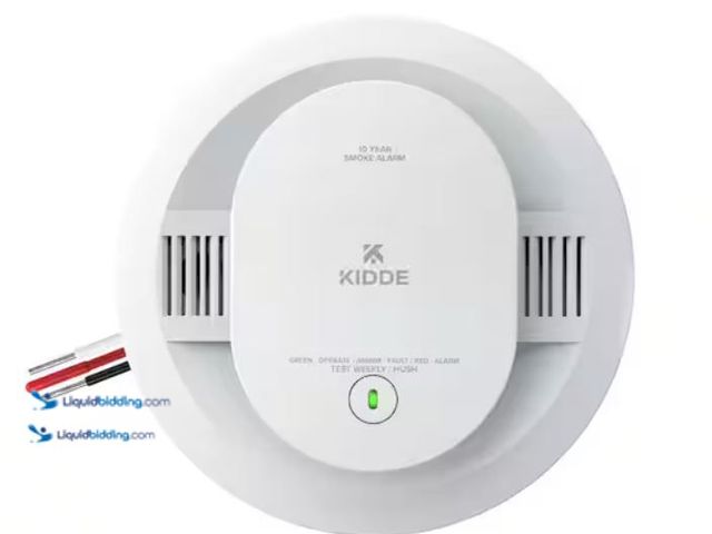 Lot 49-5575009 - Kidde Hardwired Smoke Detector with 10-Year Battery Backup and Interconnect Capability, 20SA10, Mode...