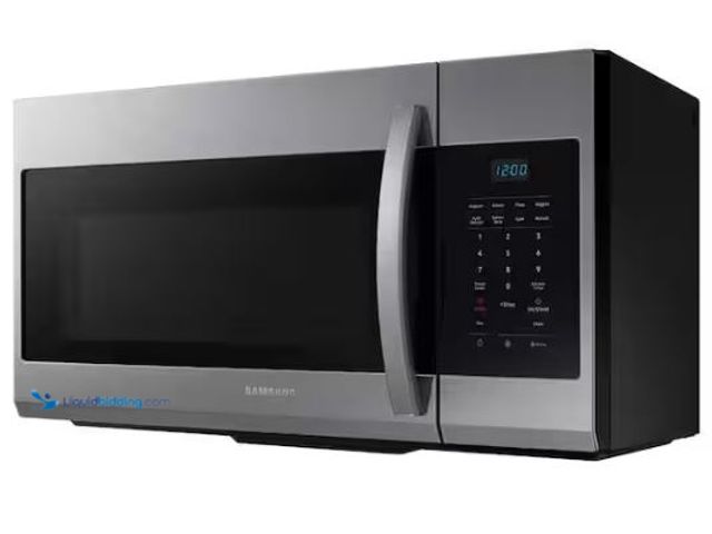 Lot 49-1569127 - Samsung 30 in. 1.7 cu. ft. 1000 W Fingerprint Resistant Stainless Steel Over-the-Range Microwave, Mo...