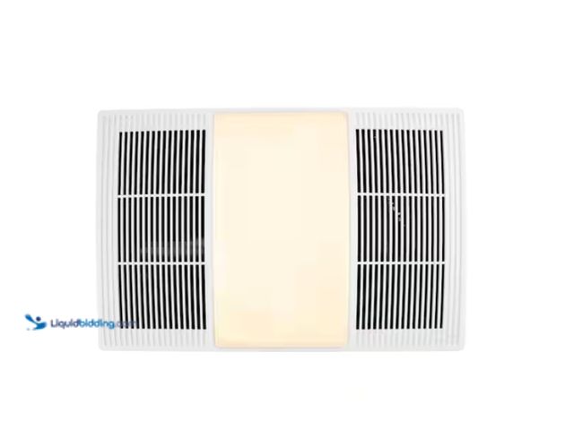 Lot 49-1571021 - Broan-NuTone 100/110 CFM Size Heater Exhaust Cover Upgrade with Dimmable LED and Color Adjustable CC...