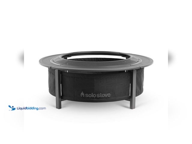 Lot 49-5410574 - Solo Stove 52 in. x 20 in. Surround Outdoor Coated Steel Fire Pit Table Large for Yukon/Canyon. [Mod...