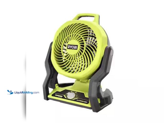 Lot 49-2005963 - RYOBI ONE+ 18V Cordless Hybrid WHISPER SERIES 7-1/2 in. Fan (Tool Only), Model # PCL811B, Slightly u...