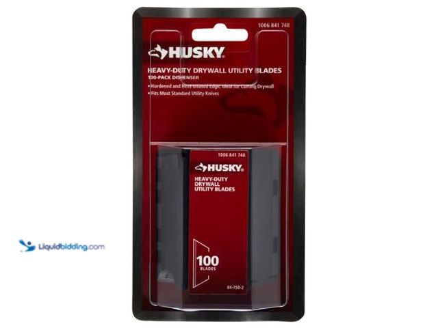 Lot 49-5546814 - Husky High Carbon Steel Husky Drywall Blades Dispenser (100-Pack) unused.