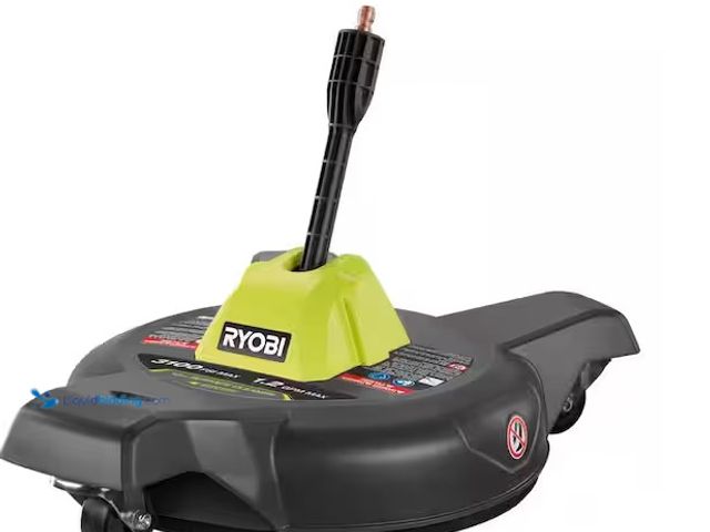 Lot 49-3639289 - RYOBI 12 in. 3100 PSI Electric Pressure Washer Surface Cleaner with Caster Wheels, Model: RY31SC312,...