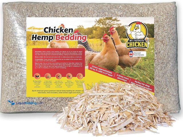 Lot 49-3565111 - Hemp Bedding for Chicken Coop, Small Animal Litter for Guinea Pig, Hamster, Bunny Rabbit, Snake, Fer...