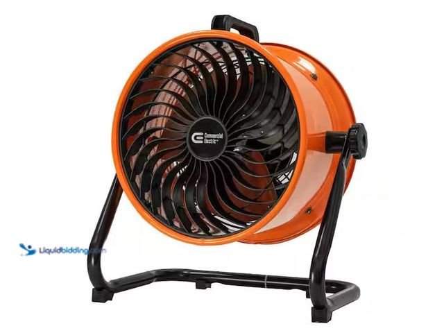 Lot 49-1576684 - Commercial Electric 10 in. 3-Speed High Velocity Turbo Fan Model # SFD-250B, New, Factory Sealed  Re...