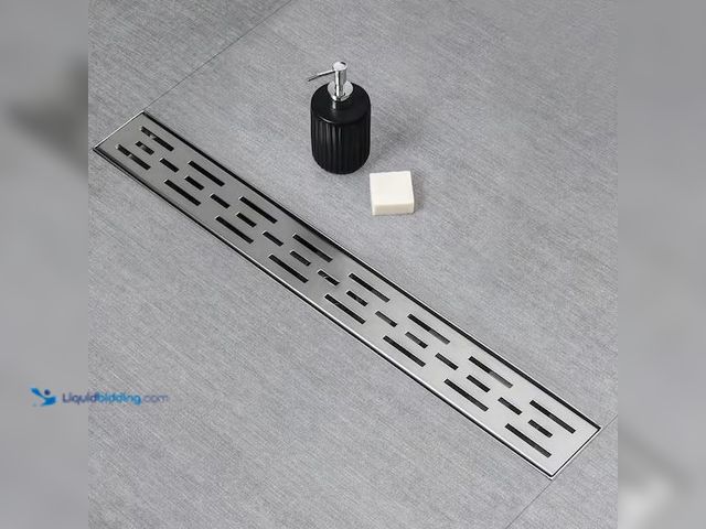 Lot 49-5573030 - HOMEMYSTIQUE
32 in. Linear Shower Drain, Brick Pattern 304 Stainless Steel Floor Drain w/Hair Strai...