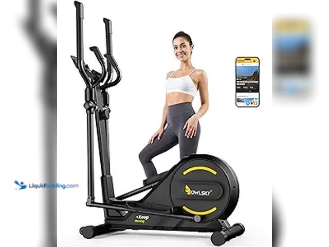 Lot 49-3523894 - OWLSKY Elliptical Exercise Machine, Elliptical Machine for Home with Hyper-Quiet Magnetic Driving Sy...