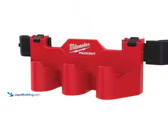 Lot 49-3614344 - Milwaukee PACKOUT M12 Battery Tool Box Rack Attachment, Model # 48-22-8604, Unused, Has attachments....