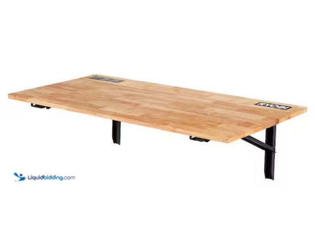 Lot 49-2000334 - RYOBI Stowaway Wall Mounted Folding Workbench Table, Model # STM408, Unused.   Ref#HD0629