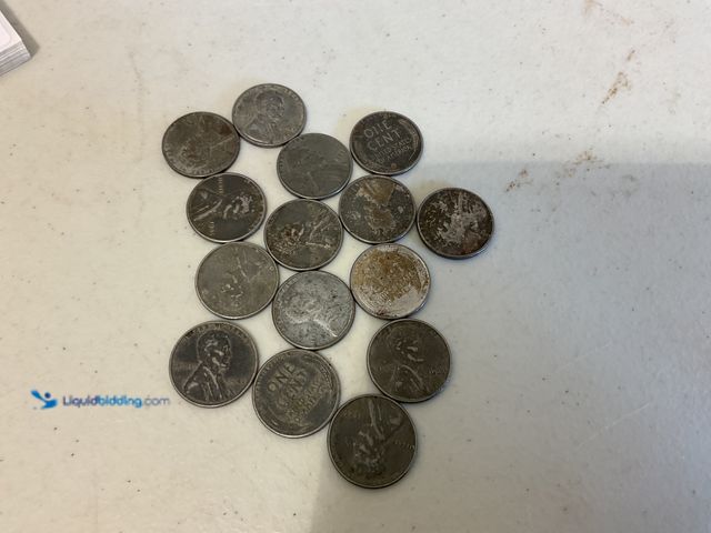 Lot 49-5515677 - LOT OF 15 WARTIME STEEL PENNIES FROM 1943