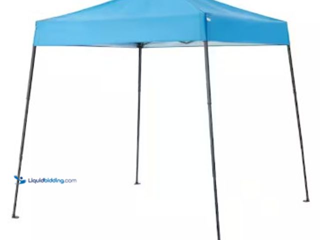 Lot 49-2025069 - Everbilt 6.5 ft. x 6.5 ft. Steel Blue Instant Canopy Pop-Up Tent, Model # CL42, MSRP $78, New.