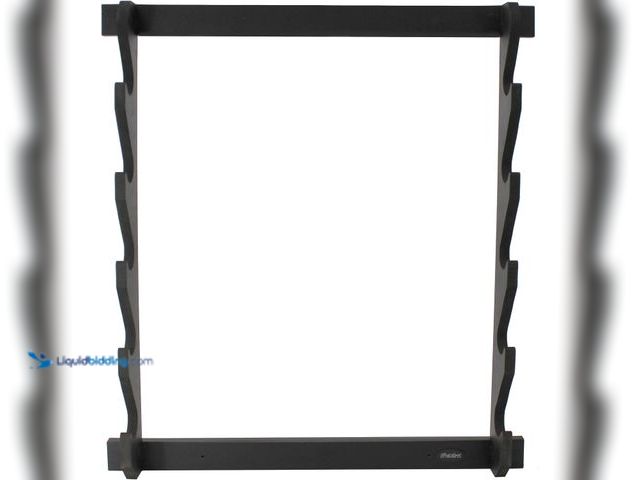 Lot 49-5544301 - Rush Creek Creations Black 5 Gun Wall Rack – Rifle & Shotgun Holder for Home or Cabin.Model: 8500660...