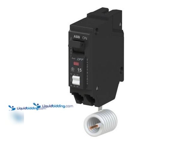 Lot 49-5575007 - ABB 15 Amp Single-Pole Combination Arc Fault Circuit Breaker Model # THQL1115AF2A Unused