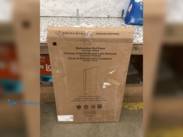 Lot 49-5486425 - Dishwasher End Panel 34 1/2 x 24'' Item is unused, scuffs on corners