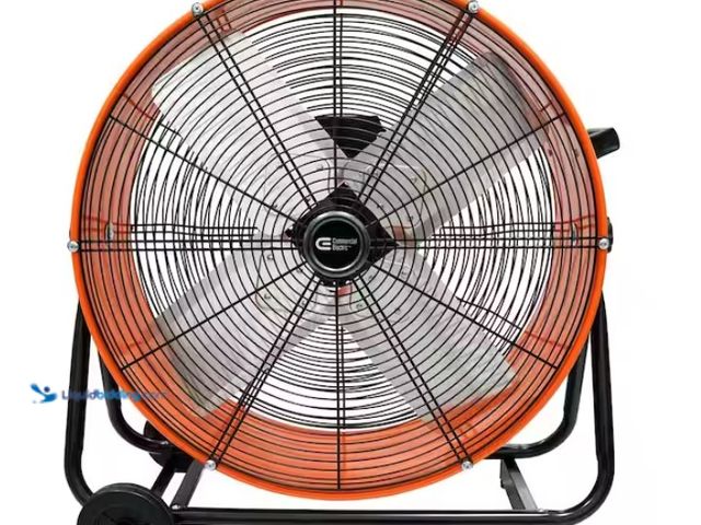 Lot 49-3470867 - Commercial Electric 24 in. 2-Speed Heavy Duty Tilt Drum Fan, Model # SFDC6-600CT0-4, Slightly used, ...