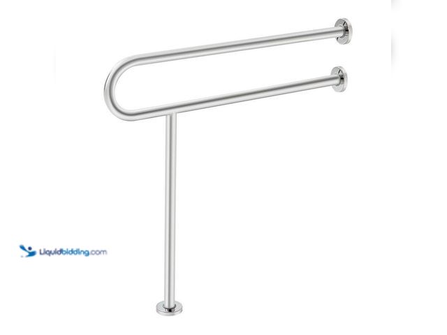 Lot 49-5414813 - Toilet Safety Rail, 31.5 iIn. U-Shaped Handicap Grab Bar, 304 Stainless Steel Senior Safety Pole, 30...
