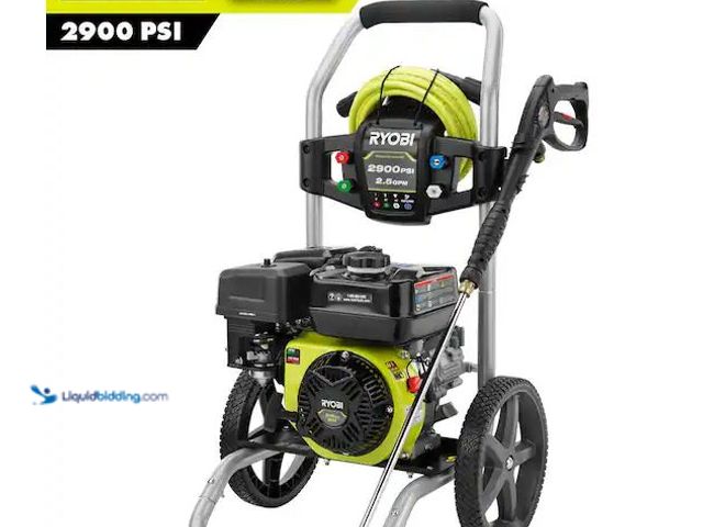 Lot 49-5551900 - RYOBI
2900 PSI 2.5 GPM Cold Water Gas Pressure Washer with 212cc Engine, Used, Dirty with compressi...