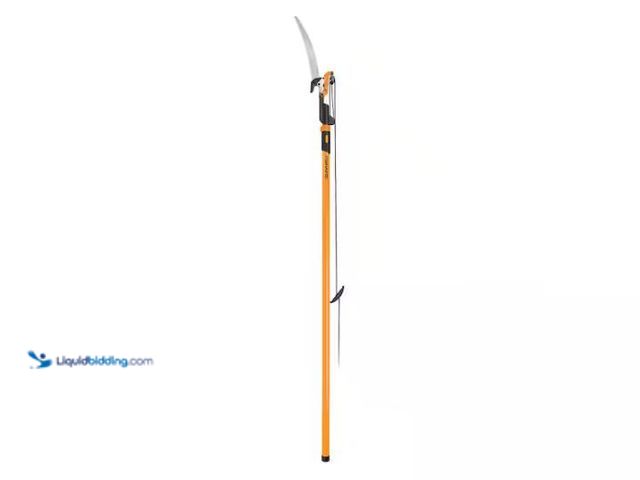 Lot 49-1624374 - Fiskars Power Lever 1-1/8 in. Cut Capacity Steel Saw Blade 15 in. Fiberglass Pole 14 ft. Tree Pruner...