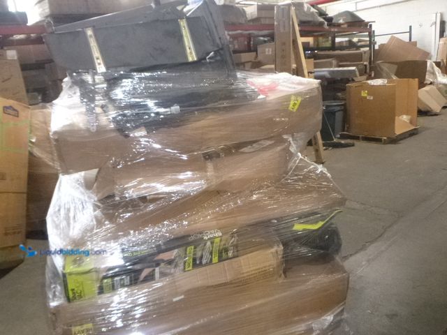 Lot 49-1519267 - Salvage Pallet Including Items Such As Shark VacMop, Vigo Sink Pedestal Ect… IMPORTANT: Please note ...
