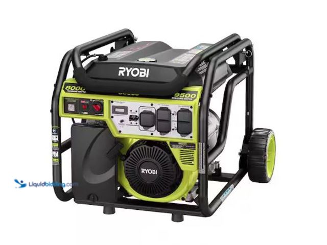 Lot 49-5510439 - RYOBI
9500-Watt Recoil Start Gasoline Powered Portable Generator with CO Detect Shutdown Sensor Int...