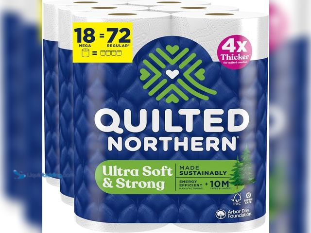 Lot 49-3564882 - Quilted Northern Ultra Soft & Strong Toilet Paper, 18 Mega Rolls = 72 Regular Rolls, 4X Stronger*, P...