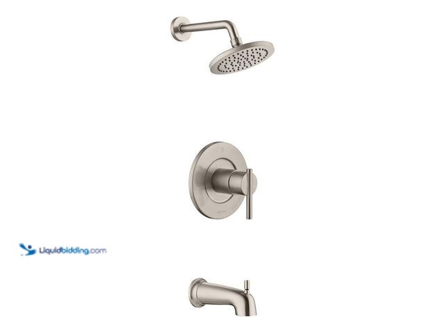 Lot 49-5412685 - Glacier Bay Dorind Single-Handle 1-Spray Tub and Shower Faucet 1.8 GPM in Brushed Nickel (Valve Incl...